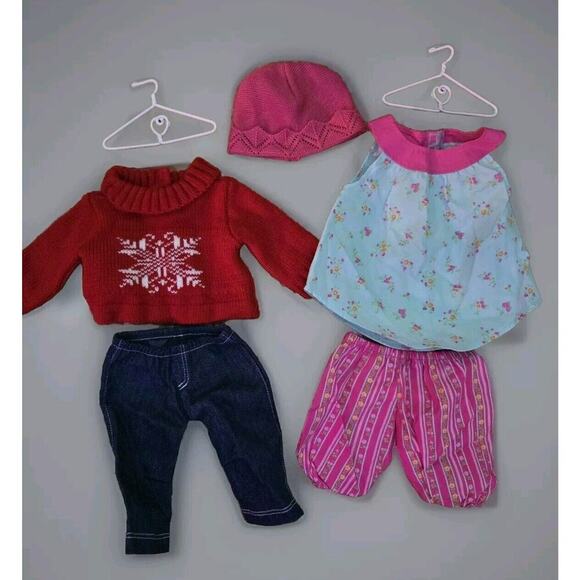 American Girl Doll Bitty Baby Doll Clothes Lot Summer‎ and Winter Outfits - Picture 1 of 4